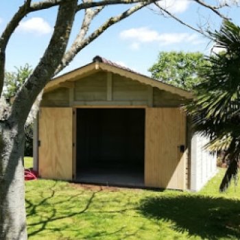 Garage Beton Aspect Bois 5